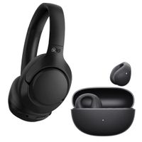 Combo QCY Audífonos H3 Negro + QCY Audífonos Inalámbricos Crossky C10 Negro