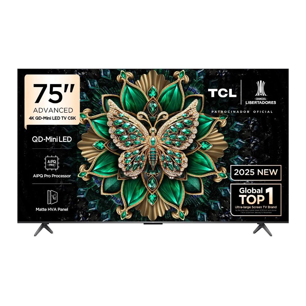 Televisor Tcl 75"" Miniled 4k 75c6k Google Tv