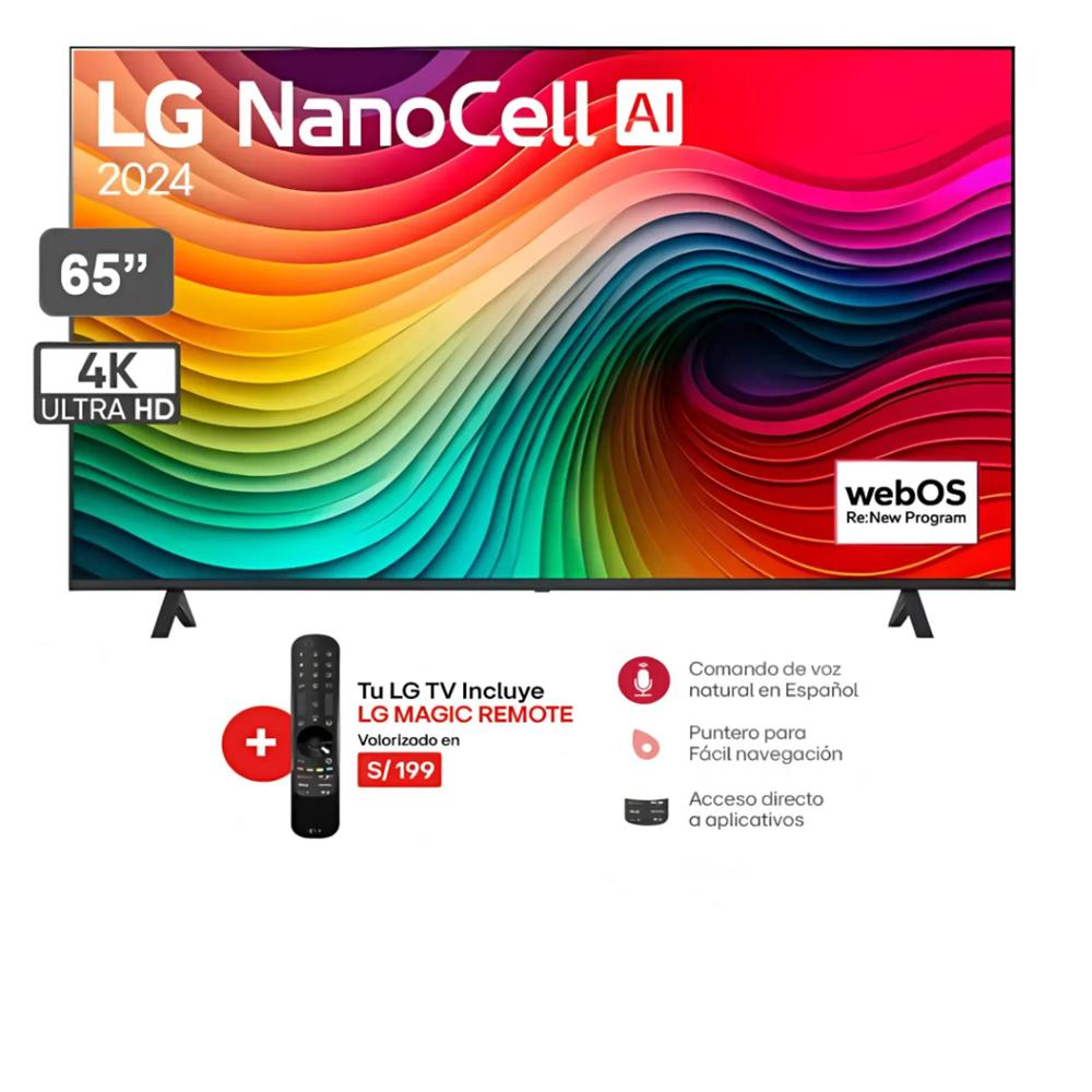Televisor LG 65""pulg. Nanocell 4K Thing AI 65NANO80TSA 2024