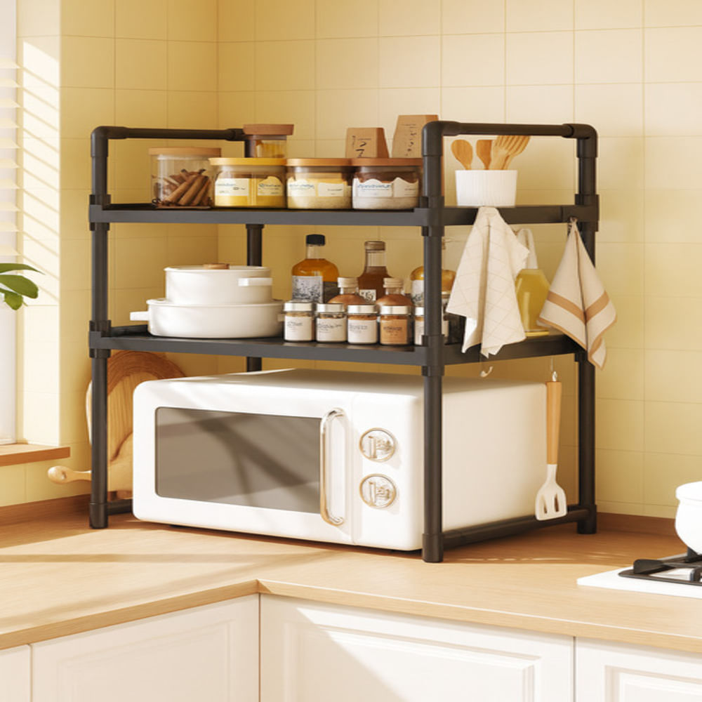 Estante Organizador de Cocina 3 Niveles para Microondas