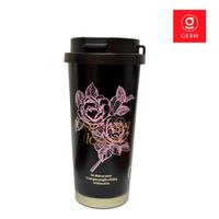 Vaso Térmico Germ Camellia 500 ml Negro-Rosado Acero Premium