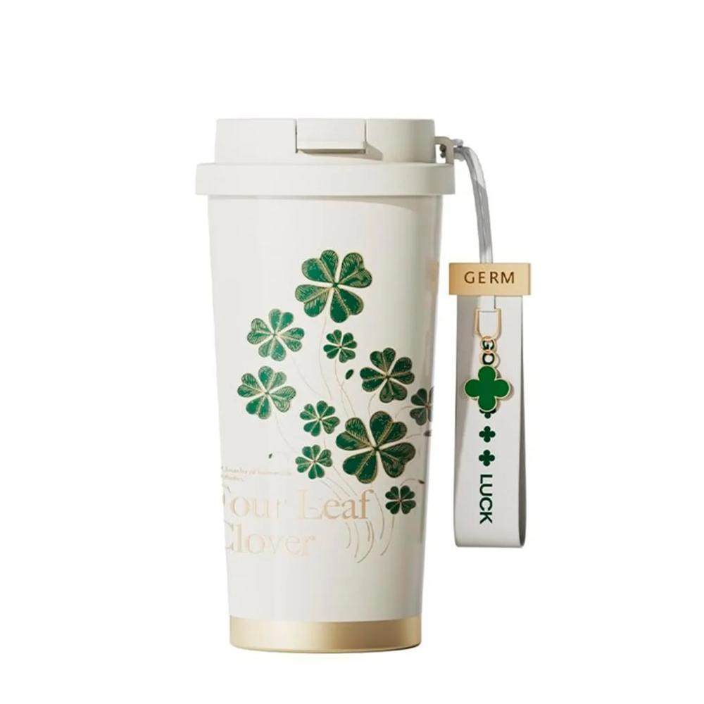 Vaso Térmico Germ Clover Verde Diseño Alegre 500 ml