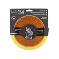Plato Lickimat Wobble Orange  Para Perros