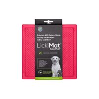 Plato Lickimat Soother Rosado Anti ansiedad para Perros