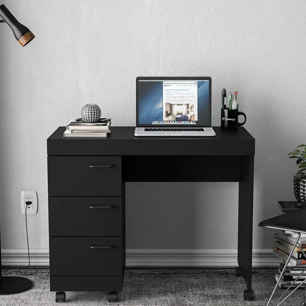 Escritorio Moderno Mogami Negro R&R MUEBLES