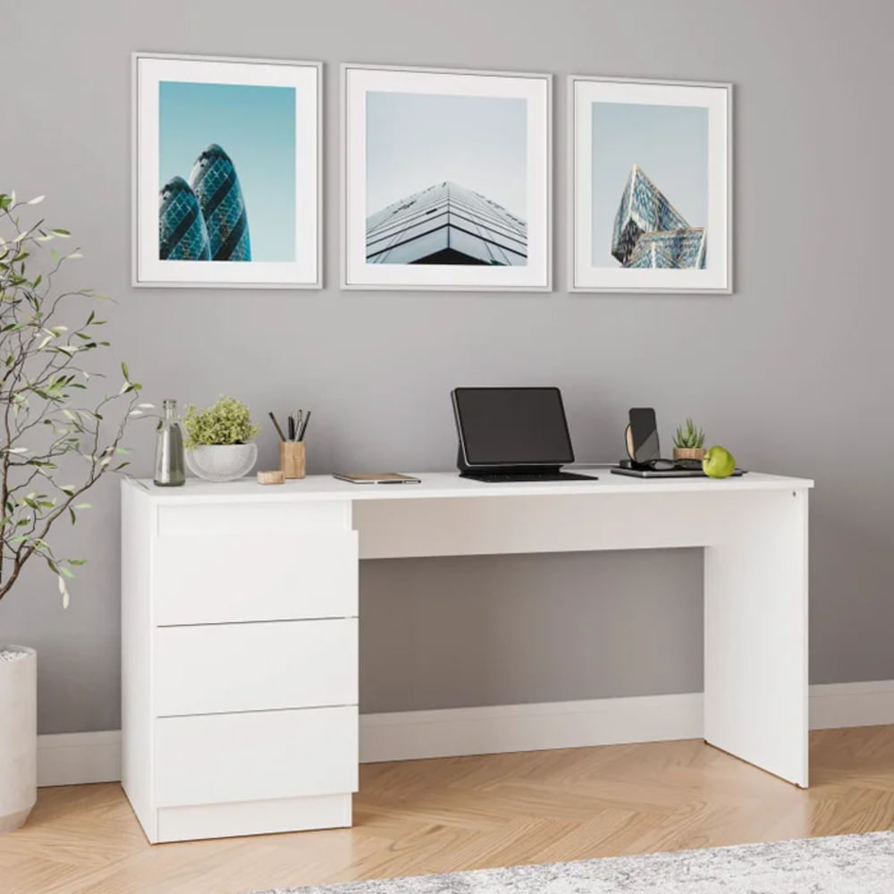 Escritorio Moderno Mizuki Blanco R&R MUEBLES