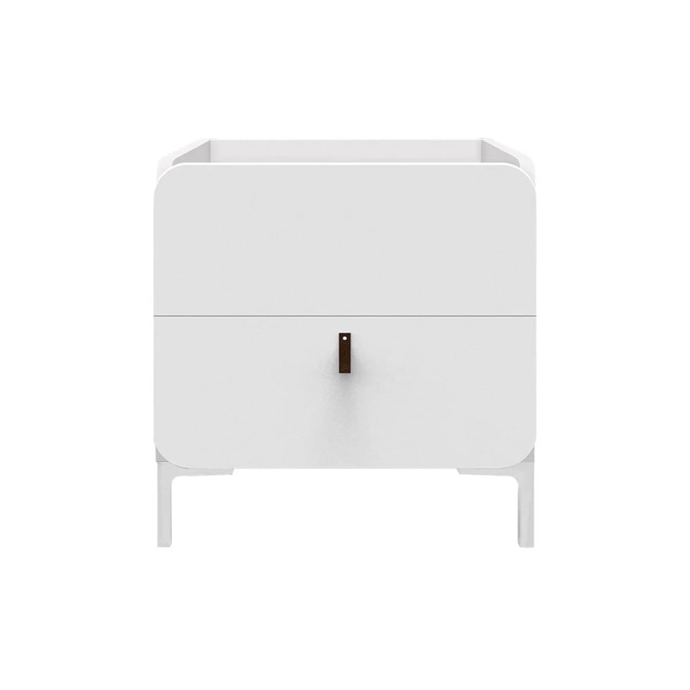 Velador Moderno Applin Blanco 2 Cajones R&R MUEBLES