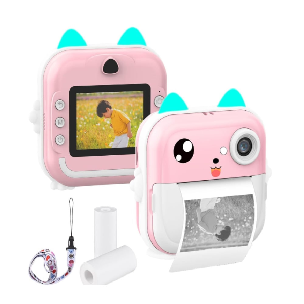 Cámara Digital HD Instantánea Con Impresión Térmica Para Niños