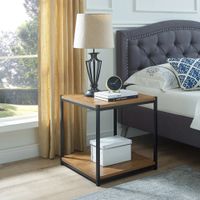 Velador Moderno Rai Marrón/Negro R&R MUEBLES