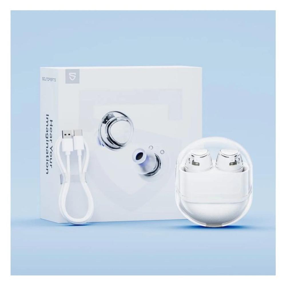 Audífonos Soundpeats Clear Dot IPX5 27h Blanco