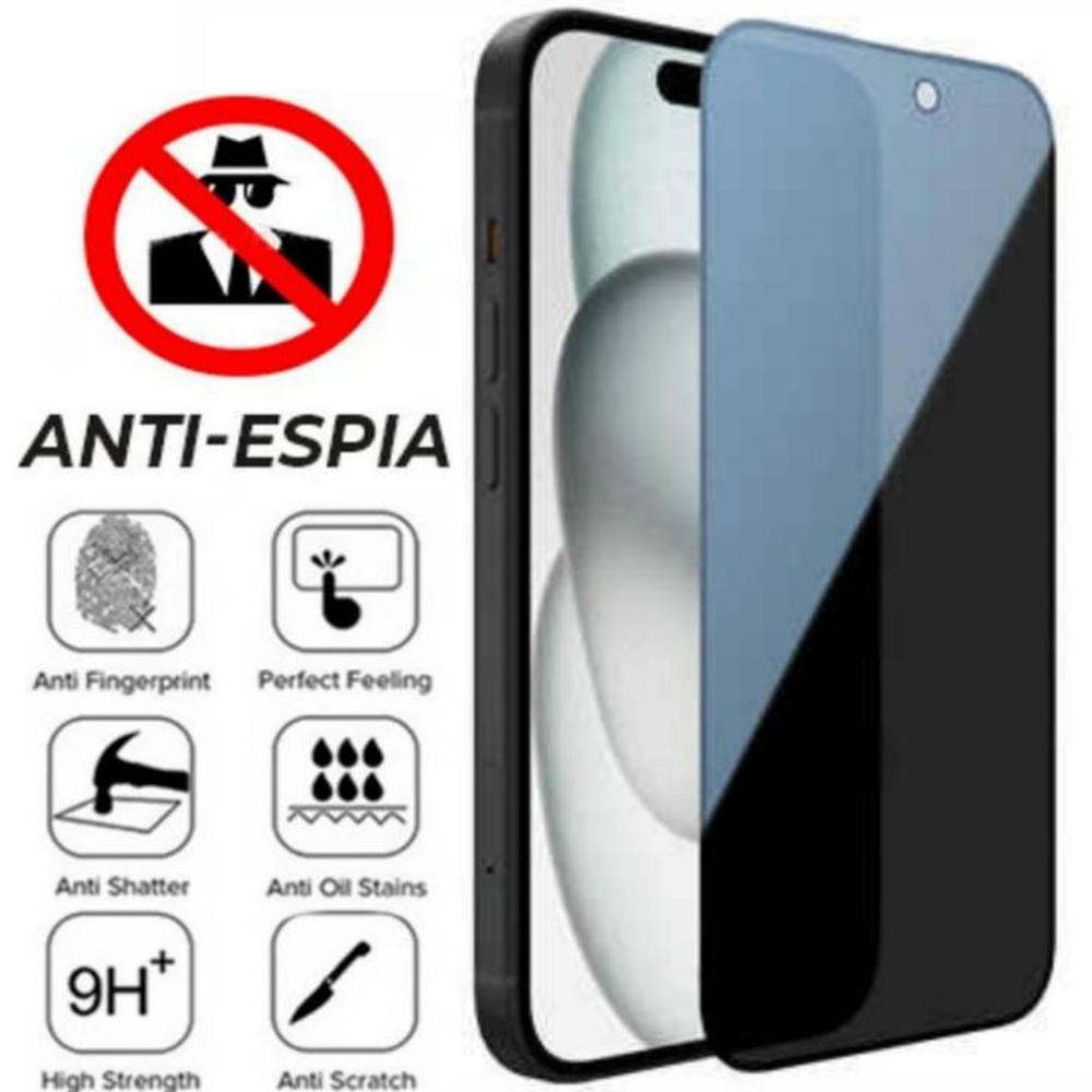 Mica AntiEspía Para iPhone 15 Vidrio Protector de Pantalla