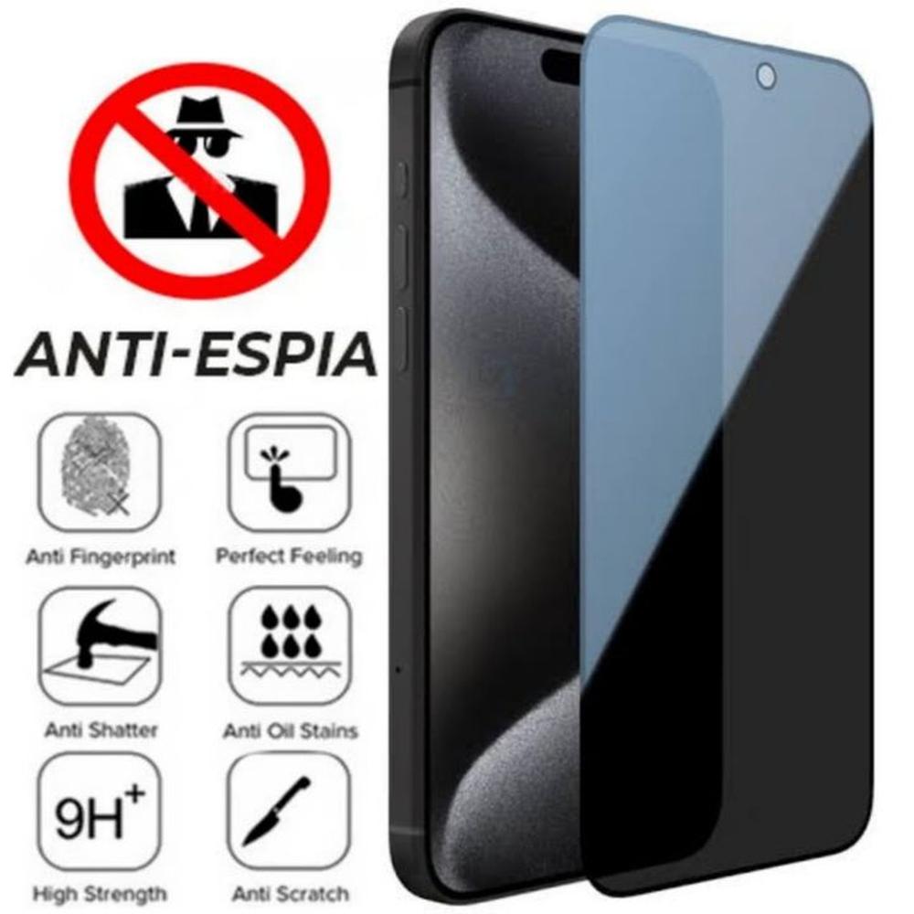 Mica Anti Espía Para iPhone 15 Pro Vidrio Protector de Pantalla