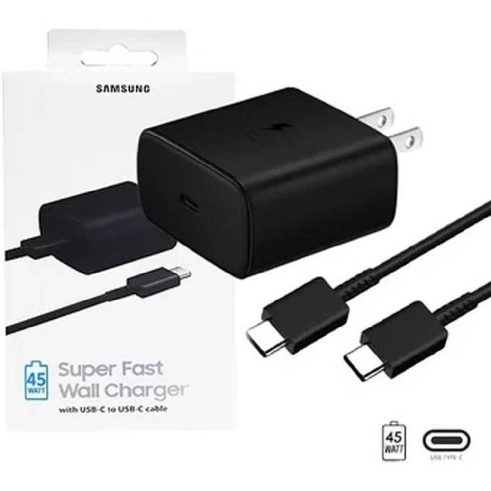 Cargador Samsung 45w Cable Usb-C a Usb-C Super Carga Rápida