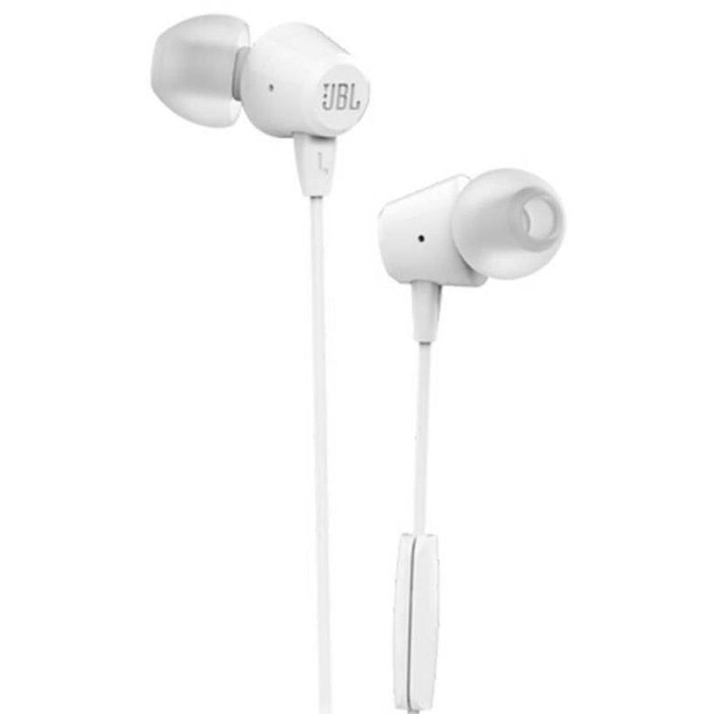 JBL C50HI Audífono Intrauricular con Micrófono Ligero - Blanco