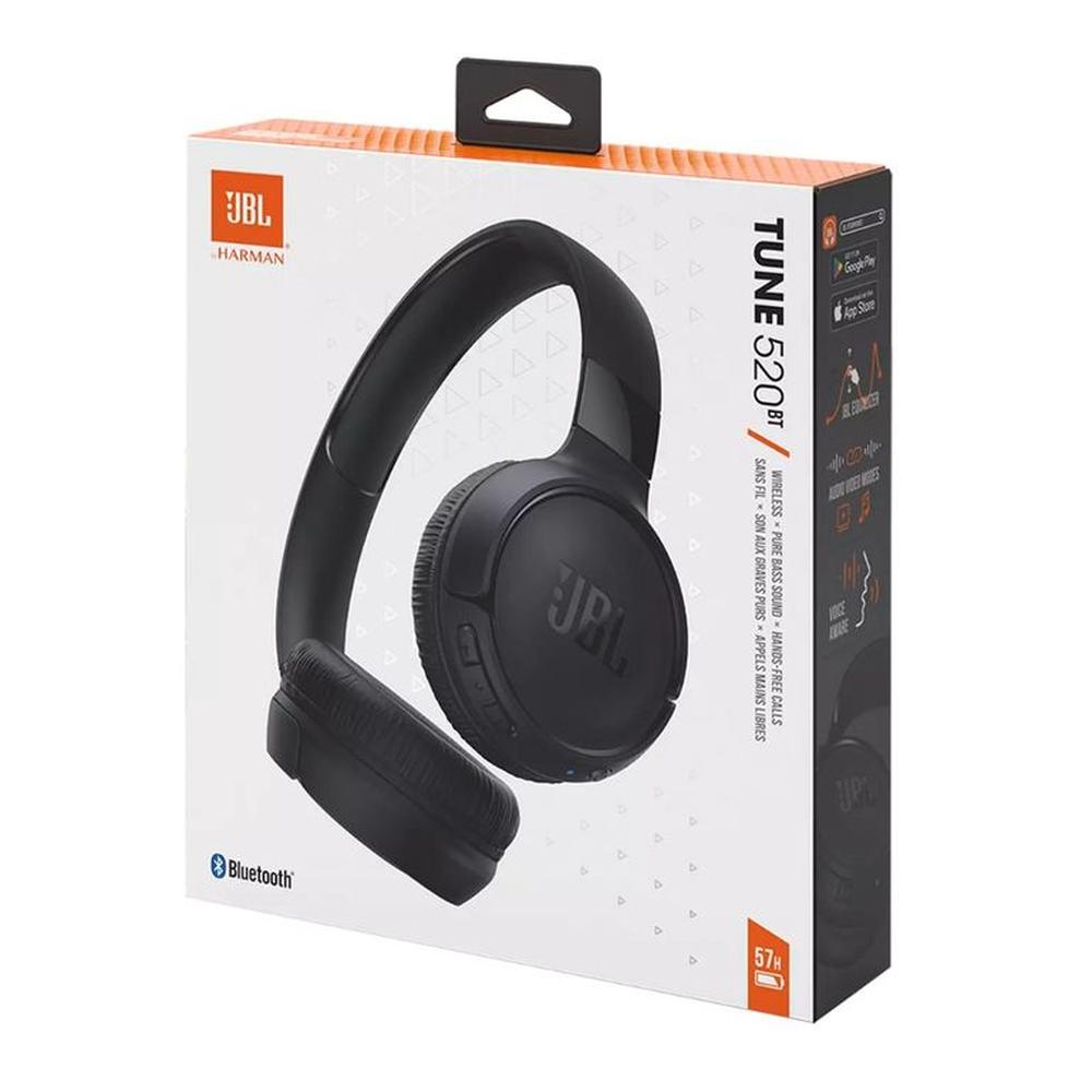Nuevo Audífono Bluetooth JBL Tune 520BT Premium Hasta 57 Horas - Negro