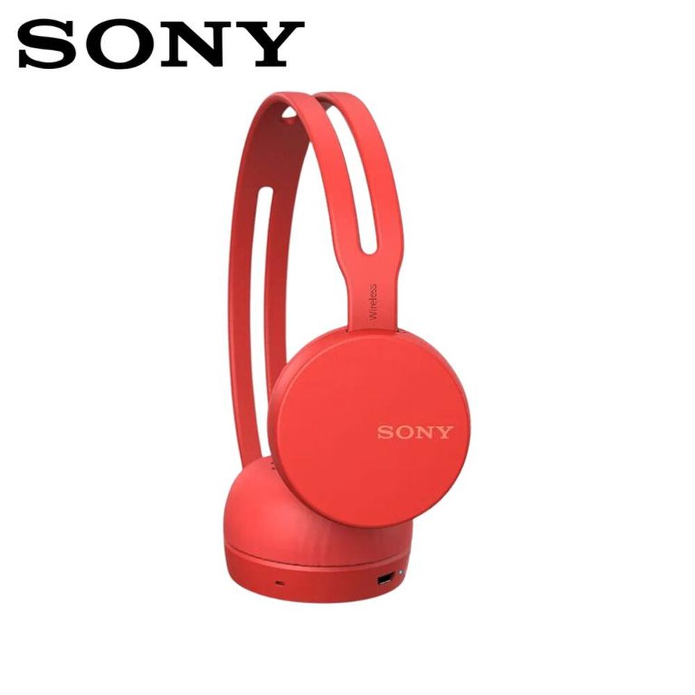 Audífono WH-CH400 Wireless Headset Rojo Bluetooth Hasta 20 Horas NFC