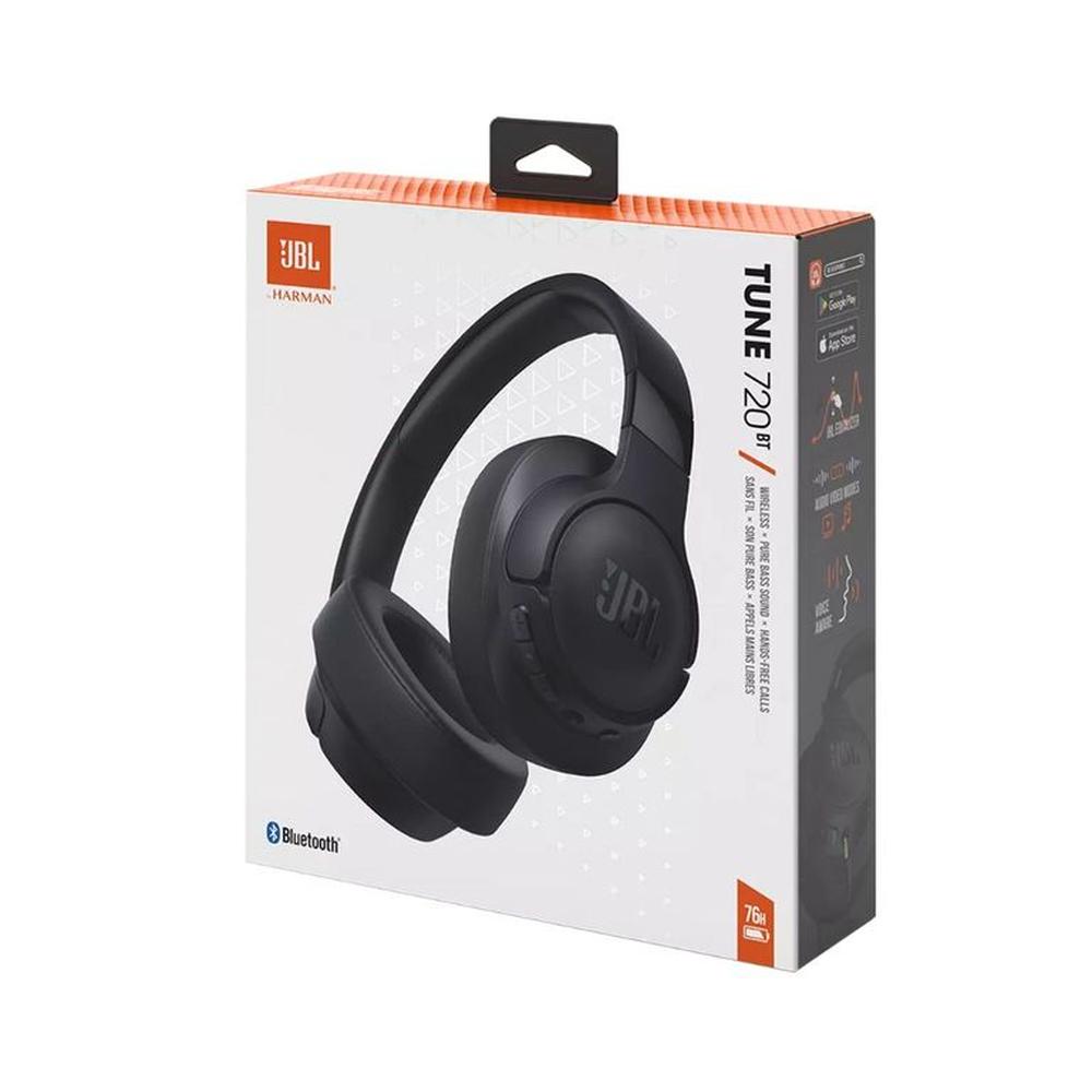 Audífono Bluetooth JBL Tune 720BT Wireless Plegable hasta 76 hras.- BK