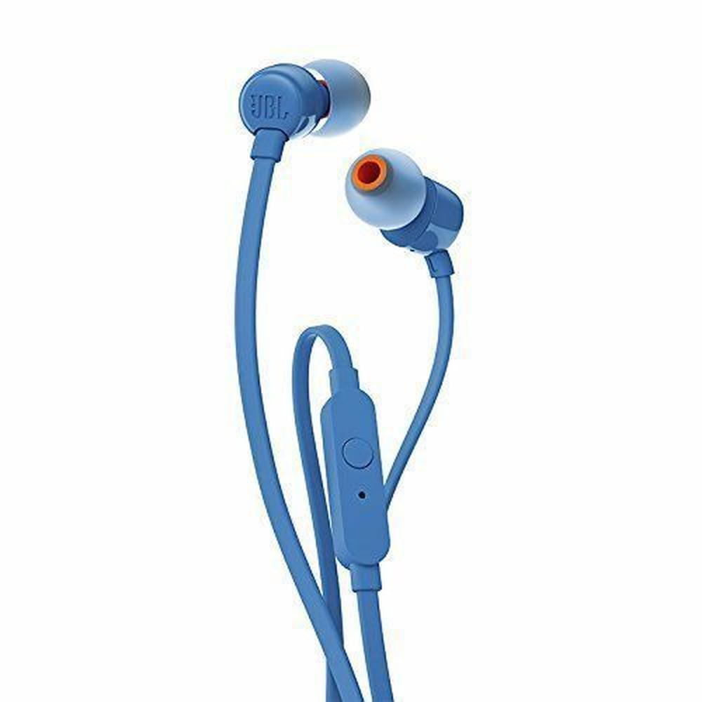Audífono JBL T110 Extra Super Bass Cable Graves - Azul