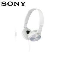 Audífono Sony ZX310AP Extra Bass Micrófono Viajero Zoom Skype Blanco