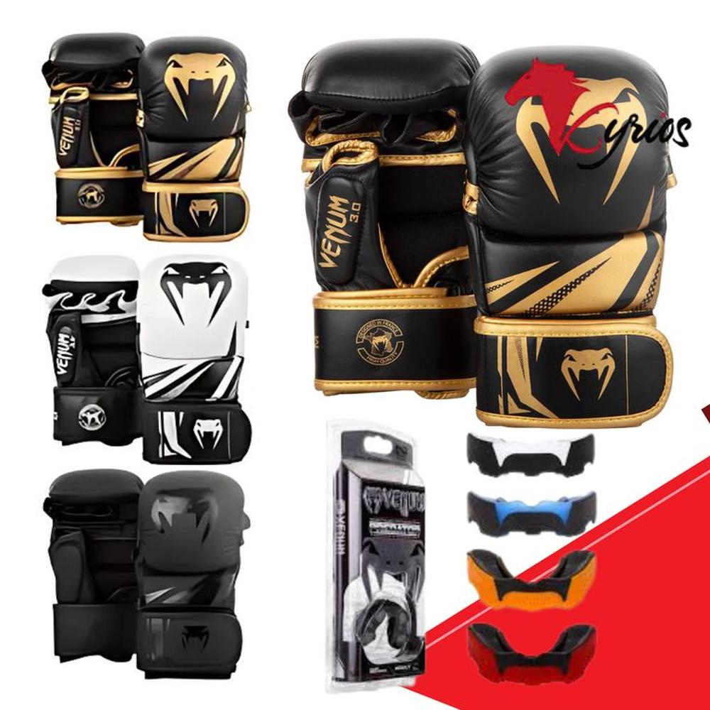 Guantes Vale Todo Venum Talla L Negro + Bucal Venum