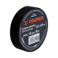 Cinta aislante de 18 m x 19 mm negra Truper - 12500