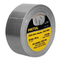 Cinta ducte tape 10 m espesor 016 mm Pretul - 20528