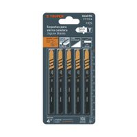 Blíster 5 seguetas T cuchilla HCS para material suave Truper - 103070