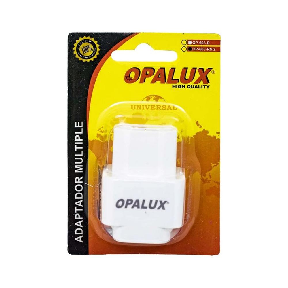 ADAPTADOR  MULTIPLW 10A 220VAC BLANCO OPALUX OP-603-R