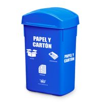 Papelera rectangular 27.8 litros Papel y Cartón Reyplast