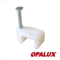 GRAPA CUADRADA Nº5 100PCS BLANCO OPALUX CC-005