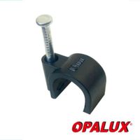 GRAPA PCABLE REDONDO 8 NEGRO 100PCS OPALUX CC-6308