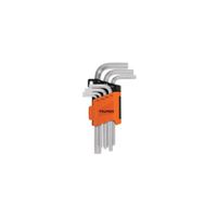 Juego 7 llaves allen std punta hexagonal con organizador Truper - 15533