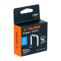 Caja con 1000 grapas 38 corona 107 mm para ET-50 Truper - 17967