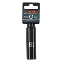 Dado largo cuadro 12 de impacto 6 puntas de 16 mm Truper - 12428
