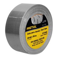 Cinta ducte tape 50 m espesor 016 mm Pretul - 20530