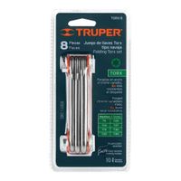 Juego De 8 Llaves Torx Tipo Navaja Cuerpo De Lámina Truper - 15569