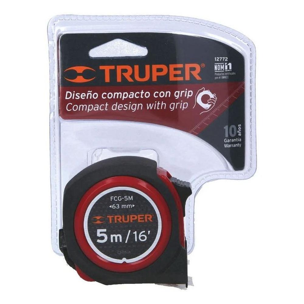 Wincha Compacta Contra Impactos 5 M Cinta 19 Mm Truper - 12772 ...