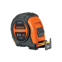 Cinta métrica Flexómetro Gripper contra impactos 8 m cinta 25 mm Truper - 14579