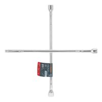 Llave de cruz 20 pulida y cromada con entrada cuadro 12 TRUPER - 18024