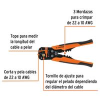 Alicate Pela Cables Automático Para Cables De 10 A 22 Awg