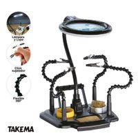 SOPORTE PARA SOLDAR LUPA LUZ LED CONFECCION USB - ZD-11M-2