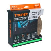 Rollo de 18 m cinta antiderrapante fotolumini 50 mm con abrasivo - 101451