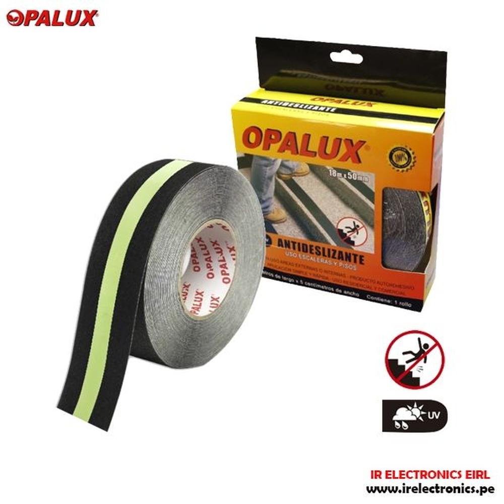 Cinta Antideslizante Opalux Negrofoto Luminiscente 18mx50mm - AN-18NF