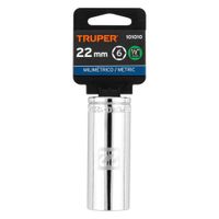 Dado tubular hexagonal encastre 12 de 22 mm Truper - 101010