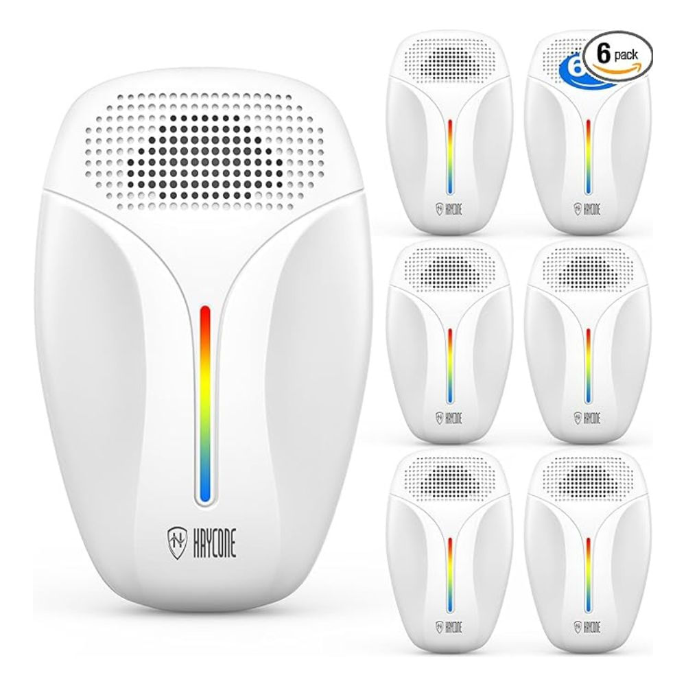 Repelente ultrasonico de insectos , roedores, pack x 6 unidades