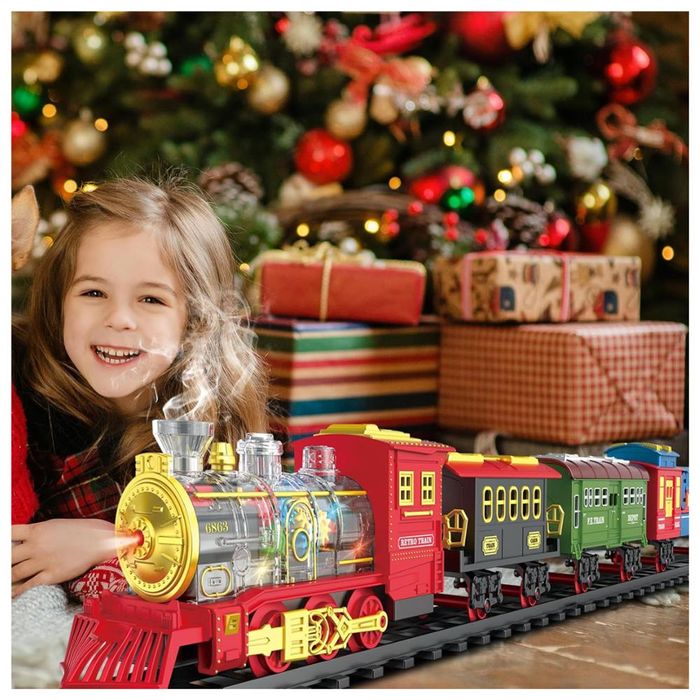Tren Navideño Luces Musical Carritos Rieles y más