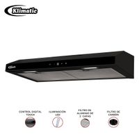 Campana Extractora 60cm Vento Black Klimatic