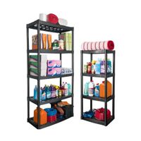 Combo Estante 5 repisas Truper + estante 4 repisas Pretul 19943-25075