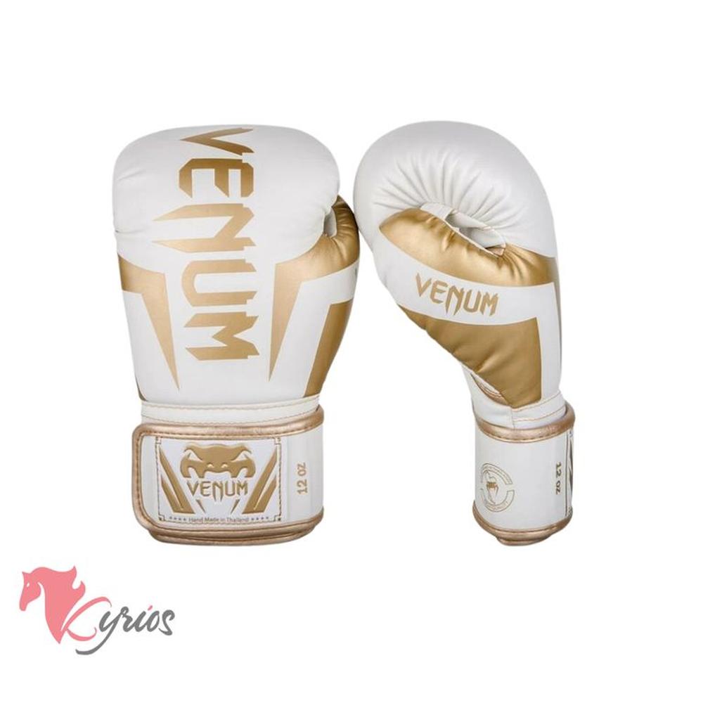 Guantes De Box 6onz Blanco Con Dorado