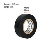 Cinta aislante de 9 m x 19 mm negra Truper - 12501